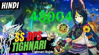 [Hindi] DPS TIGHNARI GUIDE! Best Tighnari Build - Artifacts, Weapons & Teams | Genshin Impact