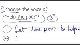 help the poor (change the voice)1