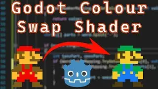 How to make a Simple Colour Swap Shader in Godot (Code in Description)