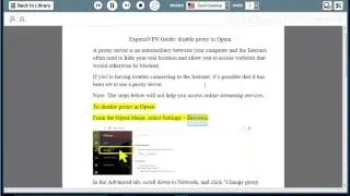 ExpressVPN Guide: Disable proxy in Opera