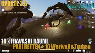 Genshin Impact #265: Update 3.6: Alle 10 Fravashi-Bäume (10 x wertvolle Truhe + 40 Urgestein)