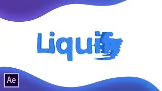 After Effects Tutorial - Liquid Text Animation in After Effects - No Plugins