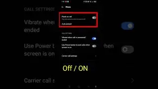How to on off incoming call flashlight realme C21 c11 c35