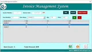 Invoice Management System V1.0 | Step by Step tutorial