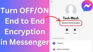 How to Turn On or Off End to End Encryption in Messenger | Disable Facebook Encryption