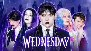 БЮДЖЕТНЫЙ КОСПЛЕЙ на WEDNESDAY 🔥 ПОВТОРЯЕМ СЕРИАЛ в ДОМАШНИХ УСЛОВИЯХ (Уэнсдей)