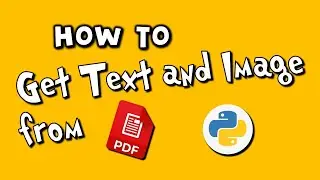 📌 Get Text and Image from PDF in Python - PyMuPDF 📌