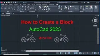How to create a block in Autocad 2023