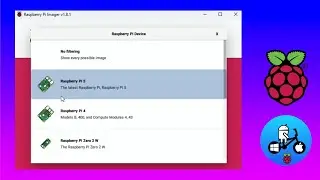 Raspberry Pi imager 1.8.1. Device option for Raspberry Pi 5