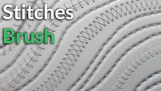 Create a Stitches sculpting brush in Blender