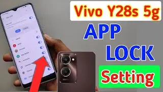 How to lock apps in Vivo y28s 5g/Vivo y28s 5g me app lock kaise kare/app lock setting