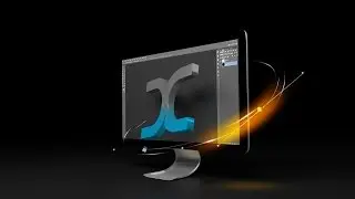 3D Abstract Monitor Tutorial in Photoshop & Blender