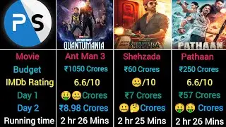 Ant Man 3 VS Shehzada VS Pathaan Box Office Indian Collection Comparison