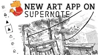 The new Atelier painting app on the Supernote