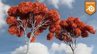 Autumn Birch Trees 🍂 (Blender Tutorial)