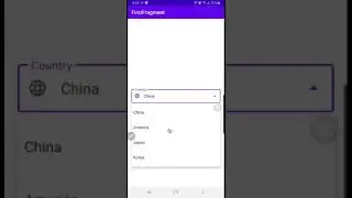 Android MVVM Material Spinner Dropdown Menu (demo)