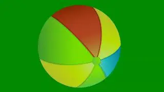 BeachBall Copyright Free Green screen