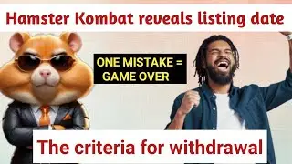 Finally !!! Hamster Kombat listing date revealed /hamster kombat withdrawal update 2024