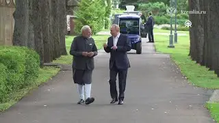 Russian President Putin meets with Indian Prime Minister Modi