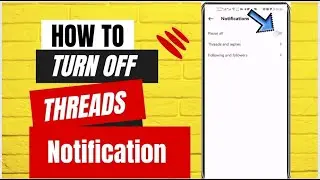 How to turn off threads notification 2023