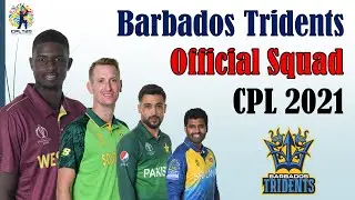 CPL 2021 | Barbados Tridents Official Team Squad CPL 2021 | BT Full Players List CPL 2021