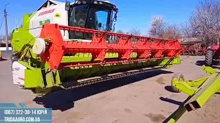 Запуск Flex жатка соевой Claas S 750