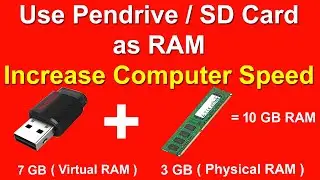 How To Use Pendrive as RAM in Windows 7/8/10 🔥🔥🔥