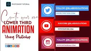 how to create lower third animation in photoshop