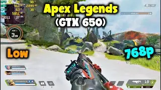 Apex Legends GTX 650 1GB - Xeon E3 1230 V2 CPU  - 8Gb Ram | Benchmark.