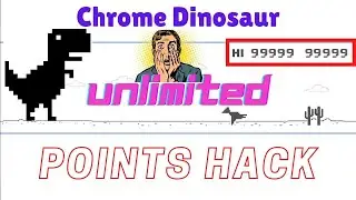 How To Get Unlimited Points In Google Chrome Dino Game | Run Forever | Chrome Dino Cheats | Secret |
