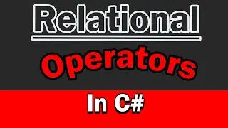 Relational Operator In C#