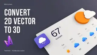 Convert 2D vector to 3D objects with simple drag & drop