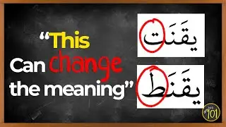 A Characteristic that can CHANGE the meaning if not done properly | Lesson 3 | Arabic101