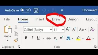 How to show or  Enable pen/draw tab In MS Word | How to draw in MS WORD. 2024