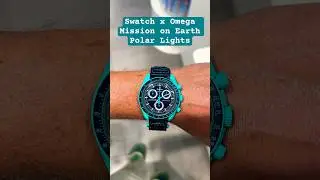 Swatch x Omega Mission on Earth Polar Lights #swatch #omega #speedmaster