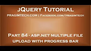 asp net multiple file upload with progress bar