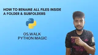 How to rename all files inside a folder & subfolders | Os module | Python magic