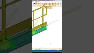 Custom handrail connection in Tekla Structures 