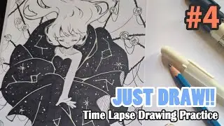 [Just Draw!!] Time Lapse of My Regular Drawing Practice  #4 - Junas Arts (Junasaji)