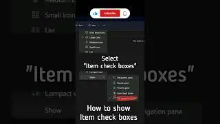 How to show item check boxes on windows file explorer