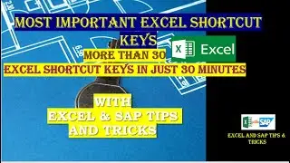 Excel ke Best shortcut keys | Best Excel Shortcut Key in Hindi | Top 30 Excel shortcut keys | Excel