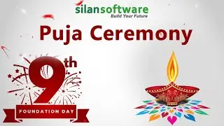 Celebrating Silan Software's 9th Foundation Day with a Traditional Puja Ceremony