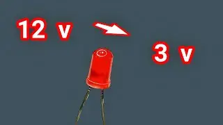 How to light a 3 volt LED from 12 volts