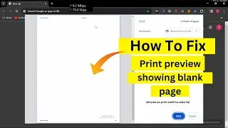 Fixed : Print preview showing blank page | chrome print preview shows blank page