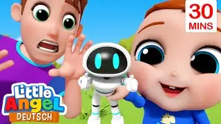 Vorsicht! Lauf nicht auf die Straße! | Kinderlieder mit Klein Joni | Little Angel Deutsch
