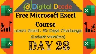 Microsoft Excel Free Training | Excel MAX, MIN, LARGE, SMALL Function | How to Find Low & High Value