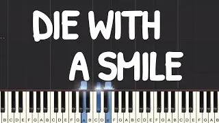 Lady Gaga, Bruno Mars - Die With A Smile Piano Tutorial | Medium