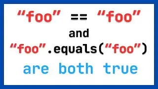 They're lying. You CAN use == with Java Strings.