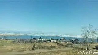 Байкал из окна поезда 3 мая 2018 часть 1