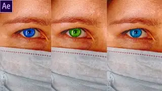 How to change Eye color easily - After Effects tutorial